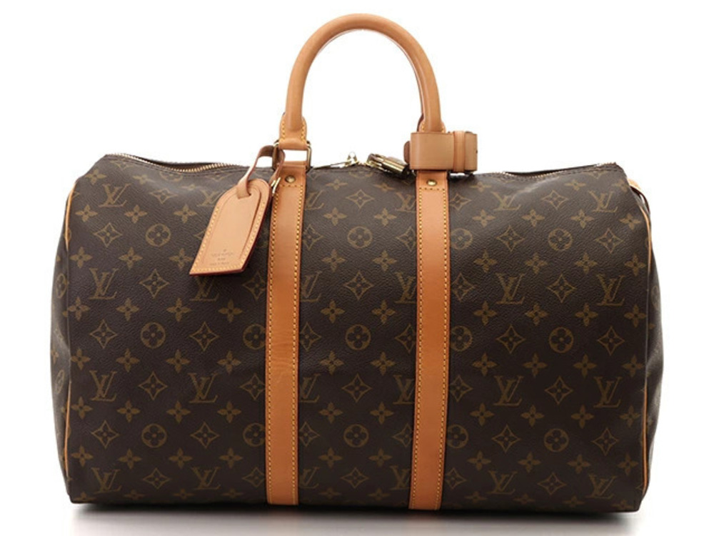 LOUIS VUITTON Keepall Boston Bag Travel Monogram